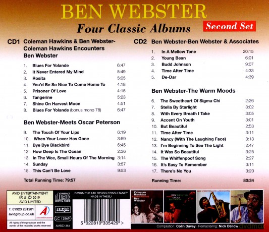 Ben Webster: Four Classic Albums [CD]