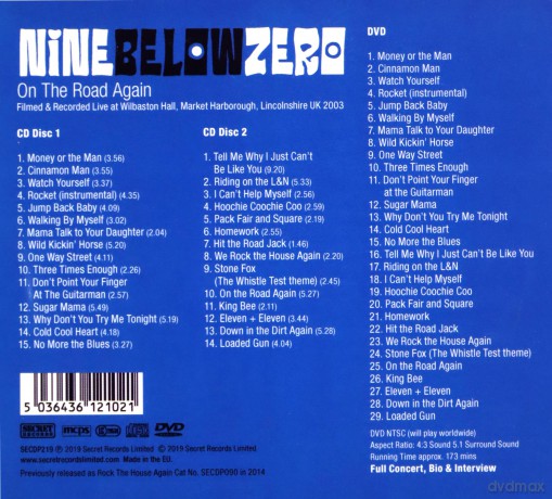 Nine Below Zero: On The Road Again [3CD]