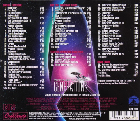 Jerry Goldsmith: Star Trek: Generations - Expanded Collector's Edition [2CD]
