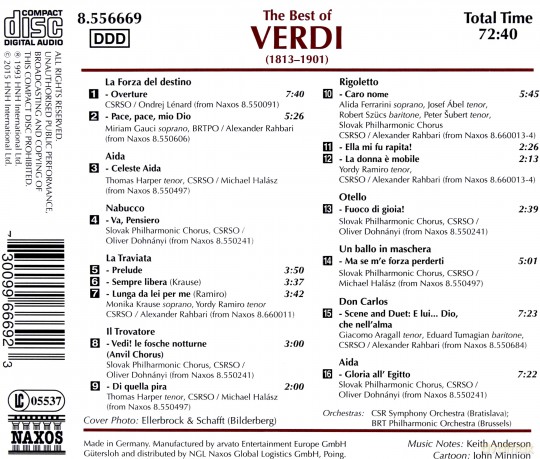 The Best Of Verdi [CD]