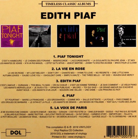 Edith Piaf: Timeless Classic Albums [5CD]