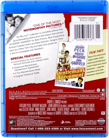 Gentleman's Agreement (Dżentelmenska umowa) [Blu-Ray]