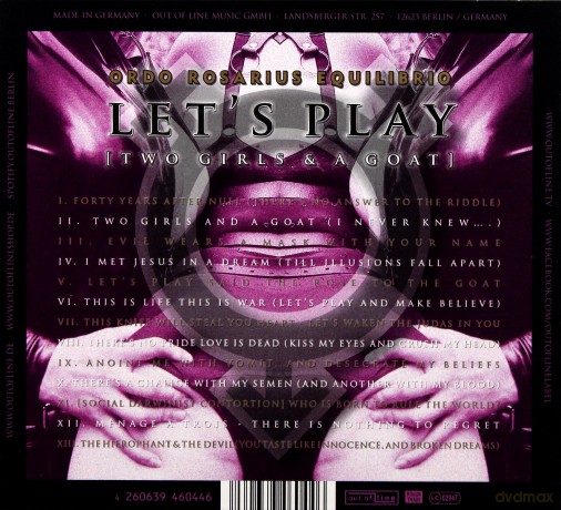 Ordo Rosarius Equilibrio: Let's Play (digipack) [CD]