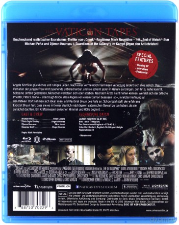 The Vatican Tapes (Taśmy Watykanu) [Blu-Ray]