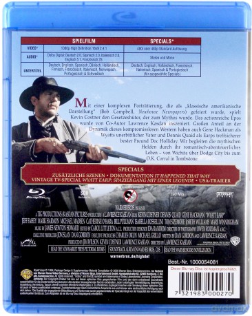 Wyatt Earp [Blu-Ray]