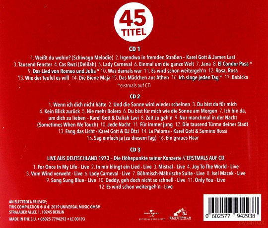 Karel Gott: Electrola...das Ist Musik! [3CD]