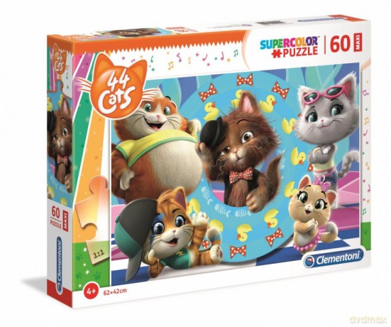 CLEMENTONI 60 el. Maxi Super Kolor 44 koty [PUZZLE]