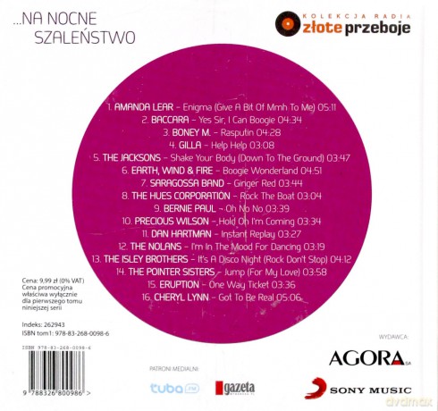Na nocne szaleństwo (Kolekcja Radia Złote Przeboje) (booklet) [CD]