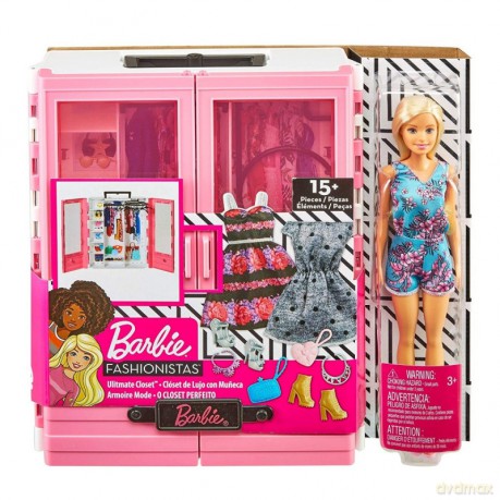 Lalka Barbie Szafa na ubranka