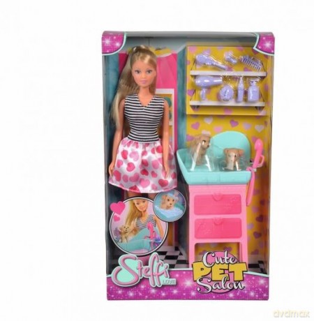 Lalka Steffi Love Salon piękności dla psiaków