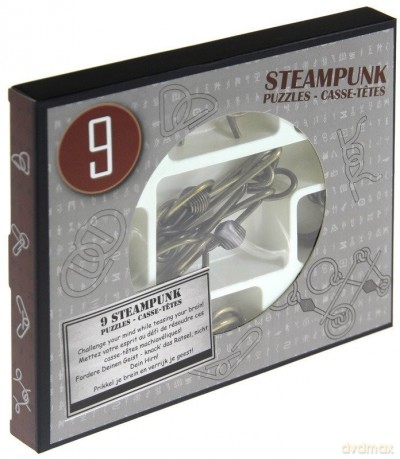 Łamigłówka Puzzle Mania Steampunk Szary 9 szt. [GRA]