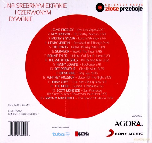 Na srebrnym ekranie i czerwonym dywanie (Kolekcja Radia Złote Przeboje) (booklet) [CD]