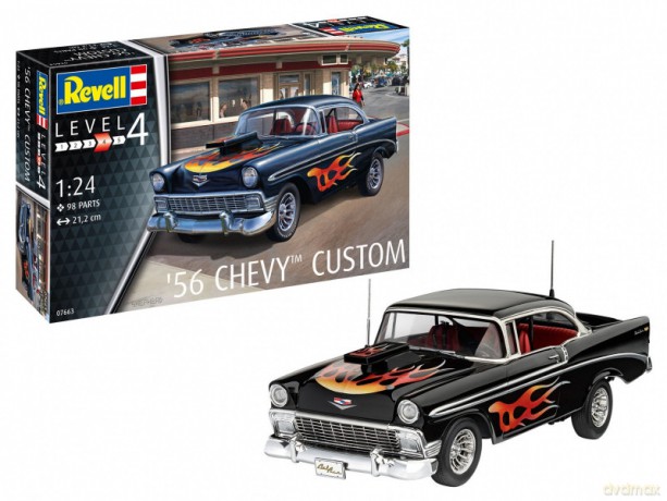 Model plastikowy Samochód 1/24 56 Chevy Custom
