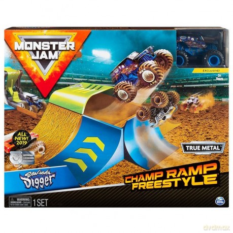 Tor samochodowy Monster Jam: 1:64 Wyczynowe Zestawy - Freestyle
