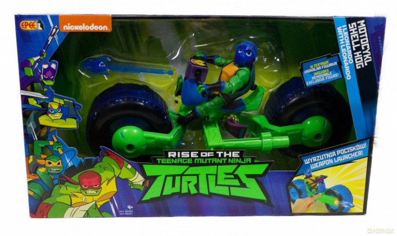 Wojownicze Żółwie Ninja Motocykl Shell Hog Leonardo [FIGURKA]