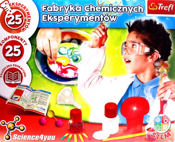 Zestaw edukacyjny Fabryka chemicznych eksperymentów