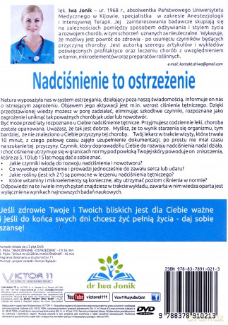 Nadciśnienie to ostrzeżenie - Doktor Iwa Jonik [DVD]