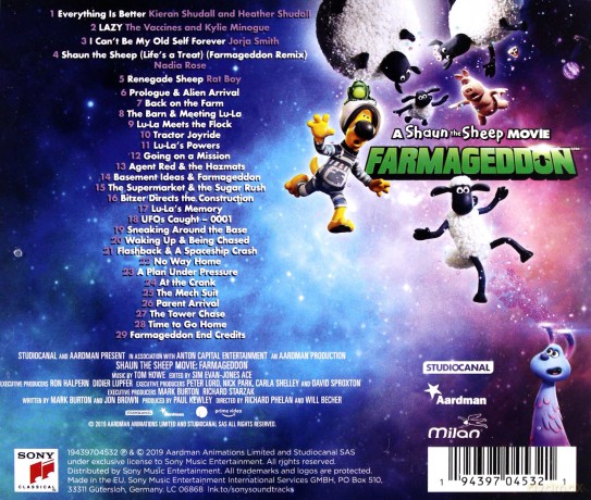 A Shaun the Sheep Movie: Farmageddon soundtrack [CD]