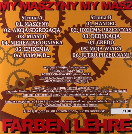 Farben Lehre: My Maszyny (Red Black Marble) [Winyl]