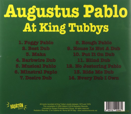 Augustus Pablo: At King Tubby's [CD]