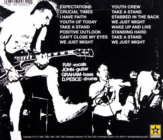 Youth Of Today: Cant Close My Eyes [CD]