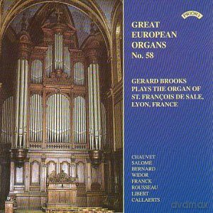 Gerard Brooks: Great European Organs No.58: St Francois De Sale. Lyon [CD]