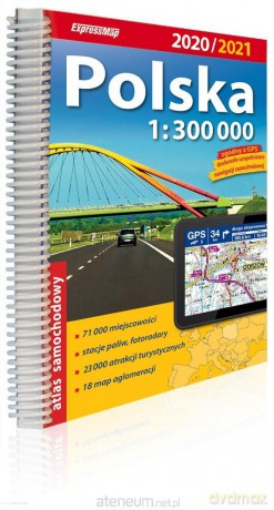 Atlas samochodowy Polska 1:300 000 2020/2021 [KSIĄŻKA]