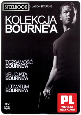 Kolekcja Bourne'a (Tożsamość / Krucjata / Ultimatum) [steelbook) [3DVD]
