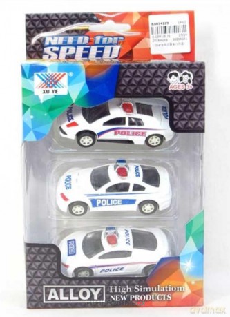 Autka metalowe 1:50 3 szt