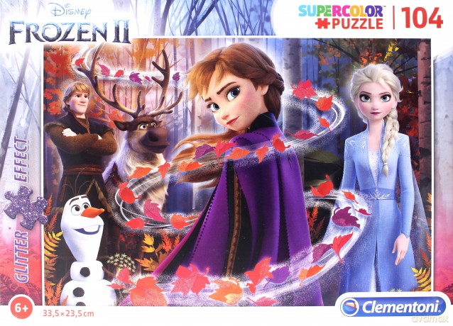 CLEMENTONI 104 el. Brokat Frozen 2 Glitter [PUZZLE]