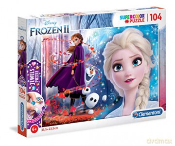 CLEMENTONI 104 el. Frozen 2 Ozdoby [PUZZLE]