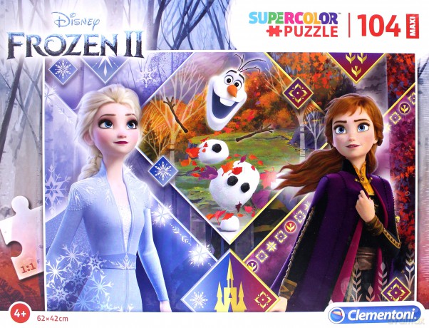 CLEMENTONI 104 el. Maxi Super kolor Frozen 2 [PUZZLE]