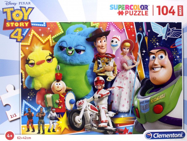 CLEMENTONI 104 el. Maxi Super Kolor Toy story 4 [PUZZLE]