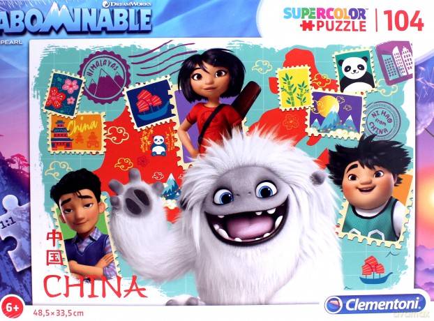 CLEMENTONI 104 el. Super kolor Abominable [PUZZLE]
