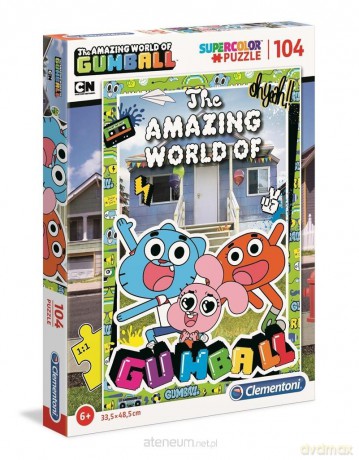 CLEMENTONI 104 el. Super kolor Gumball [PUZZLE]