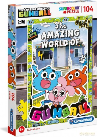 CLEMENTONI 104 el. Super kolor Gumball [PUZZLE]