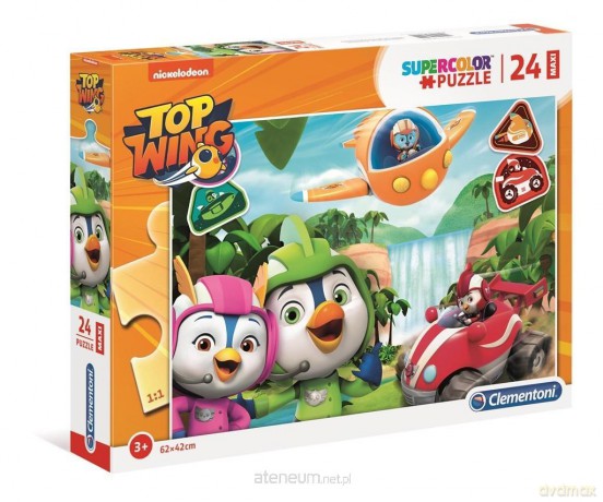 CLEMENTONI 24 el. Maxi Super kolor Top Wing [PUZZLE]