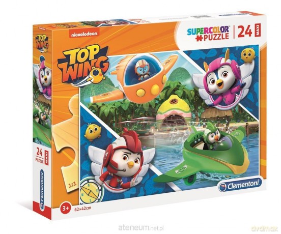 CLEMENTONI 24 el. Maxi Super kolor Top Wing [PUZZLE]