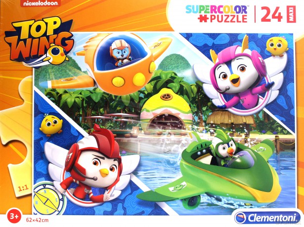 CLEMENTONI 24 el. Maxi Super kolor Top Wing [PUZZLE]
