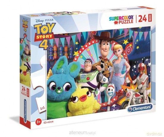 CLEMENTONI 24 el. Maxi Super kolor Toy story 4 [PUZZLE]