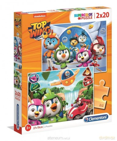 CLEMENTONI 2x20 el. Super kolor Top Wing [PUZZLE]