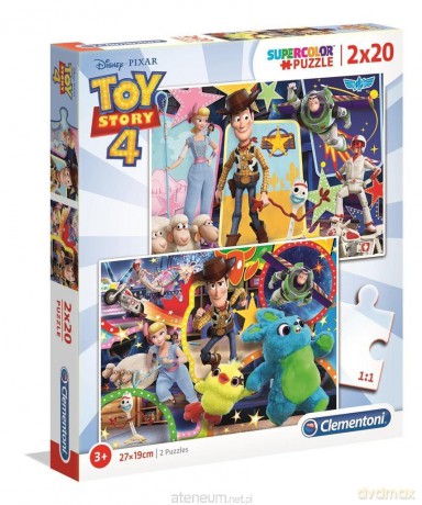 CLEMENTONI 2x20 el. Super kolor Toy story 4 [PUZZLE]