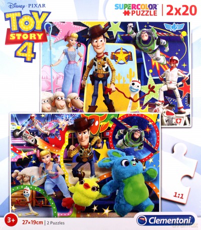 CLEMENTONI 2x20 el. Super kolor Toy story 4 [PUZZLE]