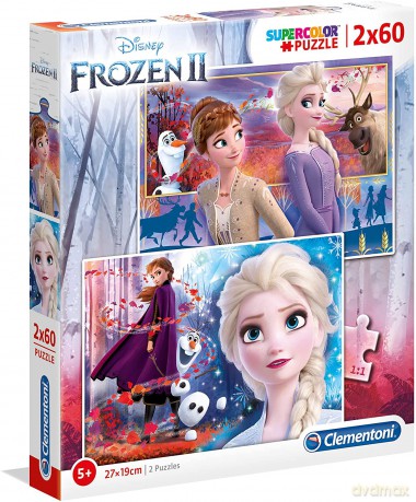 CLEMENTONI 2x60 el. Super kolor Frozen 2 [PUZZLE]