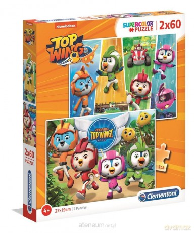 CLEMENTONI 2x60 el. Super kolor Top Wing [PUZZLE]