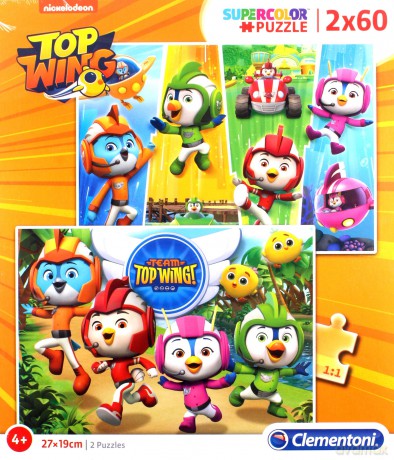 CLEMENTONI 2x60 el. Super kolor Top Wing [PUZZLE]