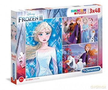 CLEMENTONI 3x48 el. Super kolor Frozen 2 [PUZZLE]