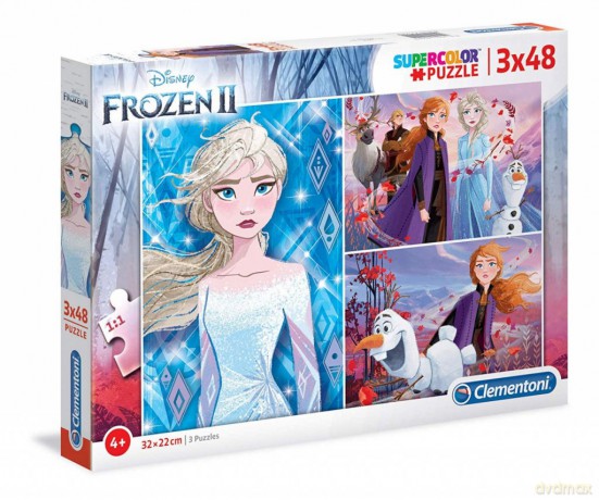 CLEMENTONI 3x48 el. Super kolor Frozen 2 [PUZZLE]