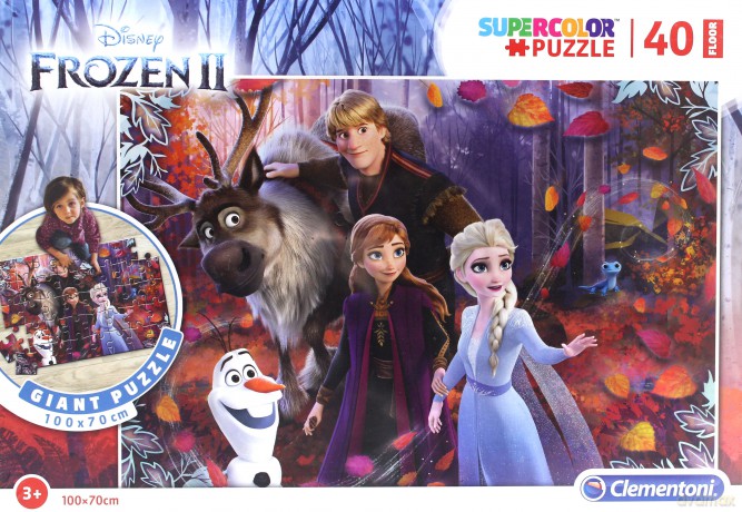 CLEMENTONI 40 el. podłogowe Super kolor Frozen 2 [PUZZLE]