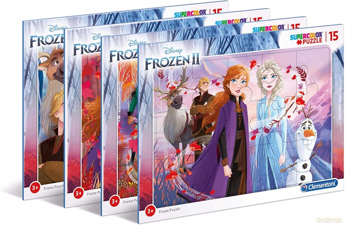 CLEMENTONI ramkowe 15 Super kolor Frozen 2 [PUZZLE]